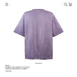 American vintage street T-shirt pure cotton retro men's and women's summer loose