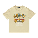 Amiri T Shirt Casual Hip Hop round Neck Short Sleeve T-shirt