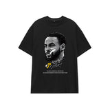 Basketball Sports T Shirt Basketball Sports Trendy Printed Short-Sleeved T-Shirt Men'S Loose