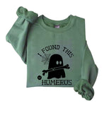 I Found This Humerus Ghost Halloween Sweatshirt Humerus