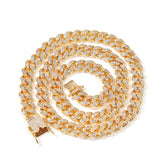 Chains 18K 10mm Clavicle Chain Zircon Cuban Chain Spectrum Royalty