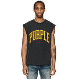 Purple Brand Distressed Tank T Shirts Distressed Sleeveless T-shirt Vest