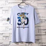 Basketball Sports T Shirt Basketball Clothes Short Sleeve Men'S Loose Student Trendy Curry No. 30 Youth Casual T-Shirt