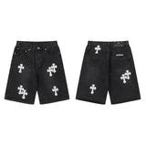 Chrome Heart Shorts Summer Denim Shorts