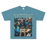 Film Star T Shirt Speed and Passion Pure Cotton Short Sleeve Loose T-shirt Men