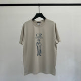 Cp Company T Shirts Men's Cotton Embroidery Casual Crew Neck Short Sleeves