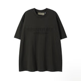 Fog Essentials T Shirts Spring/Summer FOG Duplex Embossed Letter Crew Neck Short Sleeves