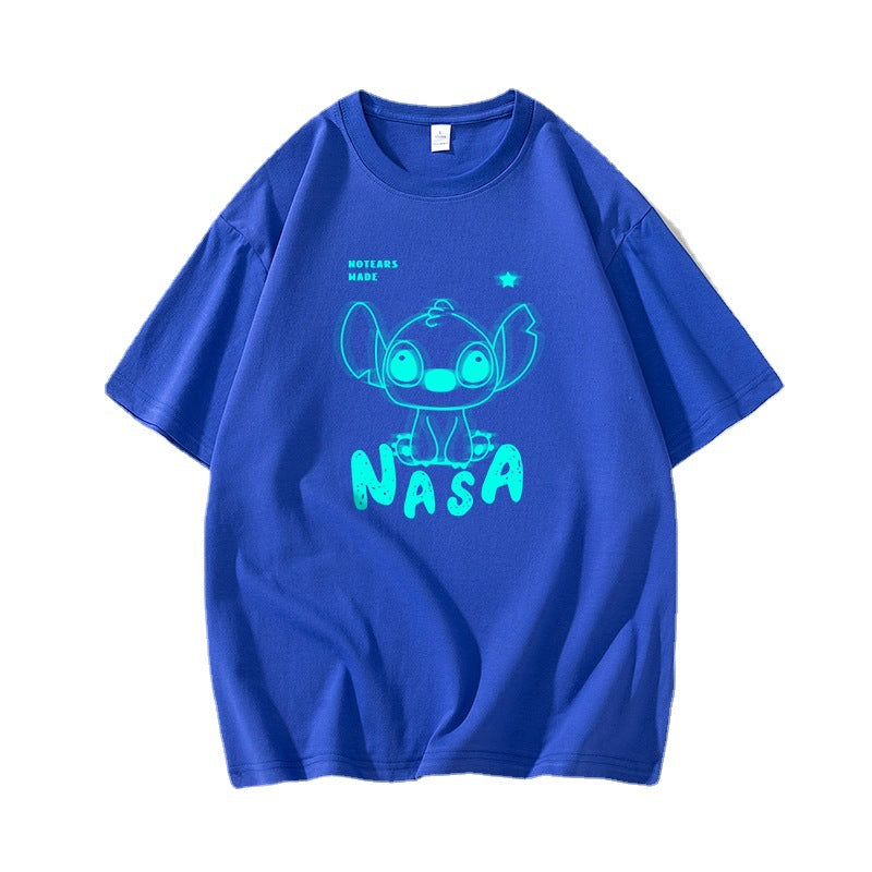 Nasa T Shirt Short Sleeve Men'S Trendy T-Shirt Summer Short Sleeve