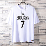 Basketball Sports T Shirt Nba Basketable Nets Team Owen 11 Sports Pure Cotton T-Shirt Male Summer Round Neck All-Matching Student