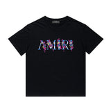Amiri T Shirt Casual Hip Hop High Street round Neck Short Sleeve T-shirt