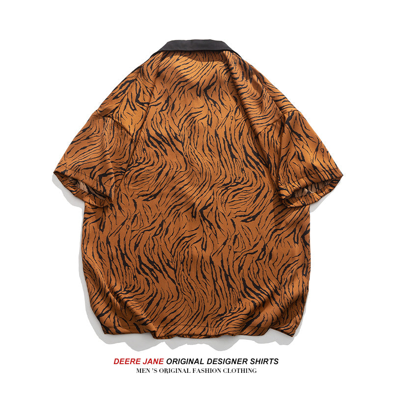 Men's Shirts Fashion Brand Short Sleeve Shirt Men's Summer Loose Leisure All-Matching