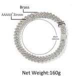 Chains Hip Hop T Square Zircon 18mm Necklace St. Valentine's Spectrum
