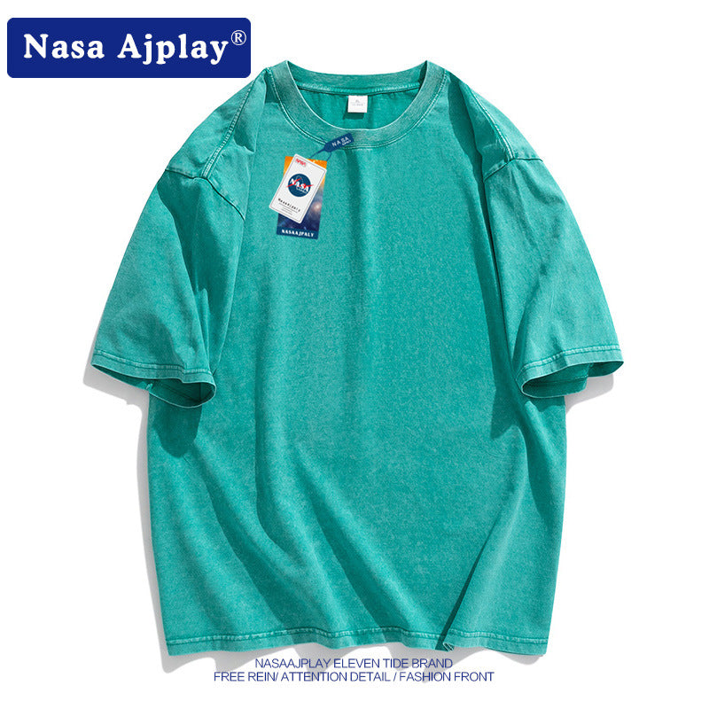 Nasa T-Shirt Short-Sleeved T-Shirt Men'S Summer Half Sleeve T-Shirt