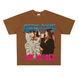 Film Star T Shirt Singer Izumi Sakai Character Loose Retro Street T-shirt Men and Women