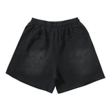 Men Shorts Wash Black Old Casual Shorts Hot Pants