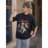 Film Star T Shirt European and American Movies Pure Cotton Loose Short Sleeve Retro Trendy T-shirt