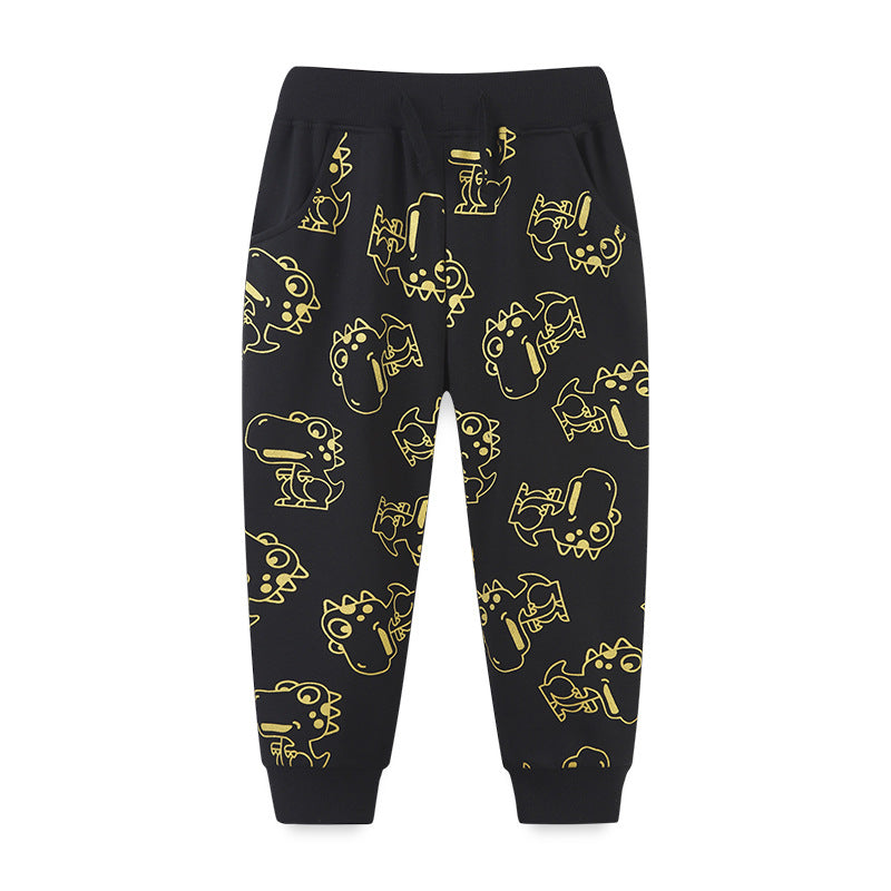 Boy Pants Autumn Boy Crawler Children Cartoon Sports Pants Children Outerwear Crawler