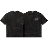 Gallery Dept T-Shirt Hand Painted Ink Splashing Alphabet Washed Retro Short Sleeve T-Shirt