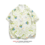 Men Shirts Summer Short Sleeve Shirt Male Loose Casual Shirt