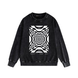 Purple Brand Distressed Sweatshirt Retro Vintage Crew Neck Sweater