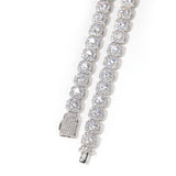 Chains Hip Hop 9mm Square Rock Sugar Zircon Necklace Spectrum St. Valentine's