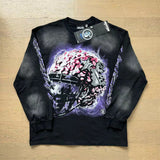 HS long-sleeve T-shirt old washing water loose casual T-shirt