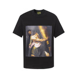 Denim Tears T Shirts 24S Kapok Geometric Pattern Short Sleeve T-shirt