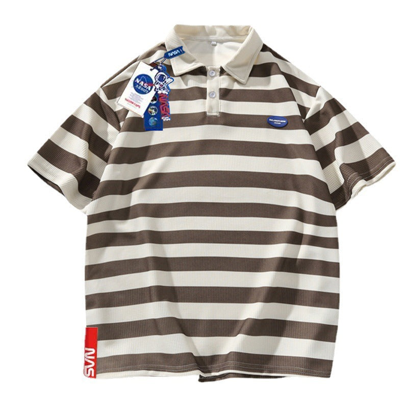 Nasa T Shirt Polo Shirt Short Sleeve Men And Women Loose Casual