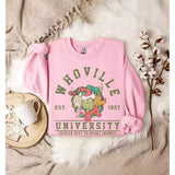 Versatile Casual Printed Crew Neck Long Sleeve Sweater
