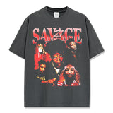 21 Savage T Shirts Loose Distressed T-shirts