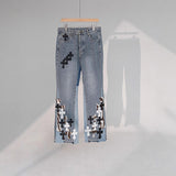 CHH Chrome Hearts Jeans Unisex Casual Loose Jeans
