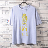 Basketball Sports T Shirt Nba Basketball Clothes James Printed Short Sleeve T-Shirt Men'S Cotton Loose