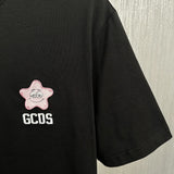 GCD T-Shirt GCDS Star Embroidery Label Short Sleeve T-Shirt Crew Neck
