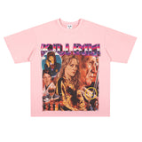 Film Star T Shirt Classic Movie Kill Bill Short Sleeve Loose Street Printed T-shirt Men and Women
