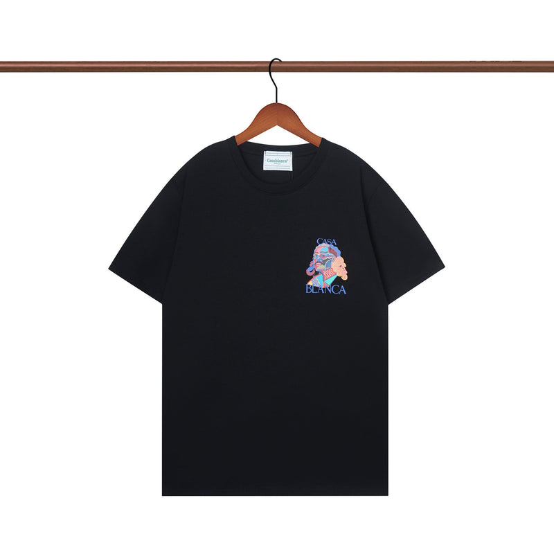 Casablanca T Shirts Crew Neck Loose Cotton Tee