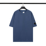 Cp Company T Shirts Men's Cotton Embroidered Casual Crew Neck