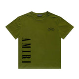 Amiri T Shirt Five-Star Letter Print Casual Hip Hop round Neck Short Sleeve T-shirt