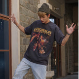 Film Star T Shirt Movie Trend Pure Cotton Short Sleeve Loose round Neck Nostalgic T-shirt