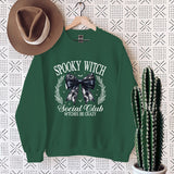 Halloween Bow Spooky Club Print Women Sweatshir