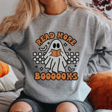 Halloween Ghost Print Crew Neck Sweatshirts Casual Long