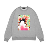 Purple Brand Sweatshirt Loose Crew Neck Sweater