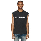 Purple Brand Distressed Tank T Shirts Distressed Sleeveless T-shirt Vest