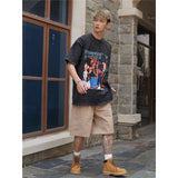 Film Star T Shirt Short Sleeve Loose Retro American Design T-shirt