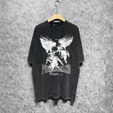 Purple Brand Distressed T Shirts Short Sleeve