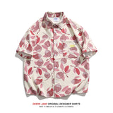 Men's Shirt Short Sleeve Shirt Men's Summer Loose Couple Beach