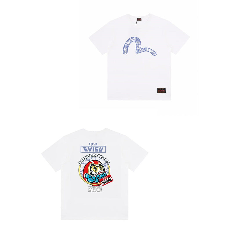 Evisu T Shirts Loose Versatile Casual T-Shirts