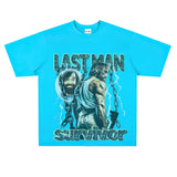 Film Star T Shirt Loose Heavy Retro Street Cotton American T-shirt for Men and Women