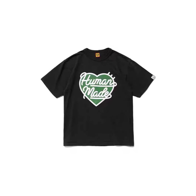 Men T-shirts HUMAN love pattern print short sleeve T-shirt