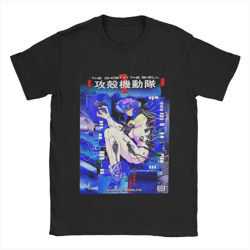 Mokoto Ghost In The Shell T-Shirts Men Anime Manga Amazing