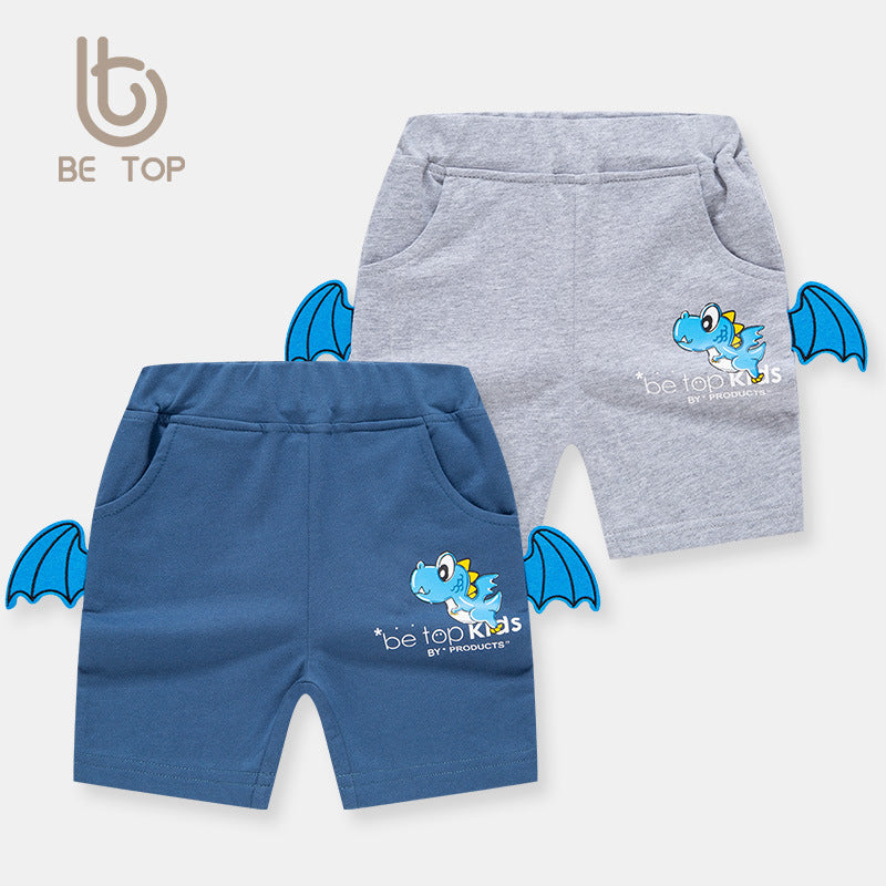 Boy Shorts Summer Children's Shorts Boys' Three-Dimensional Dinosaur Shorts Cartoon Baby